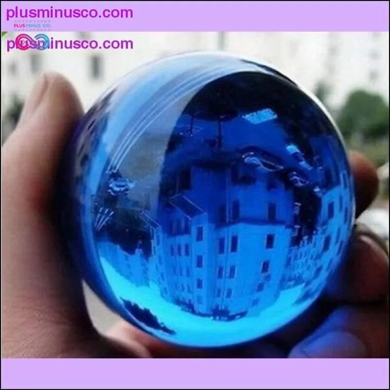40mm Blue Asian Quartz Crystal Glass Feng shui/Healing