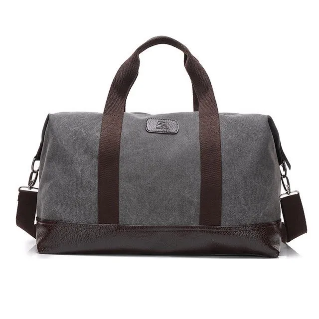 5 Colors Large Capacity Canvas Casual Travel Big Tote Bags for Men