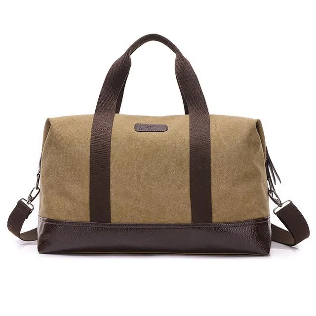 5 Colors Large Capacity Canvas Casual Travel Big Tote Bags for Men