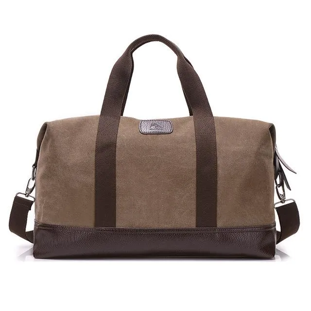 5 Colors Large Capacity Canvas Casual Travel Big Tote Bags for Men