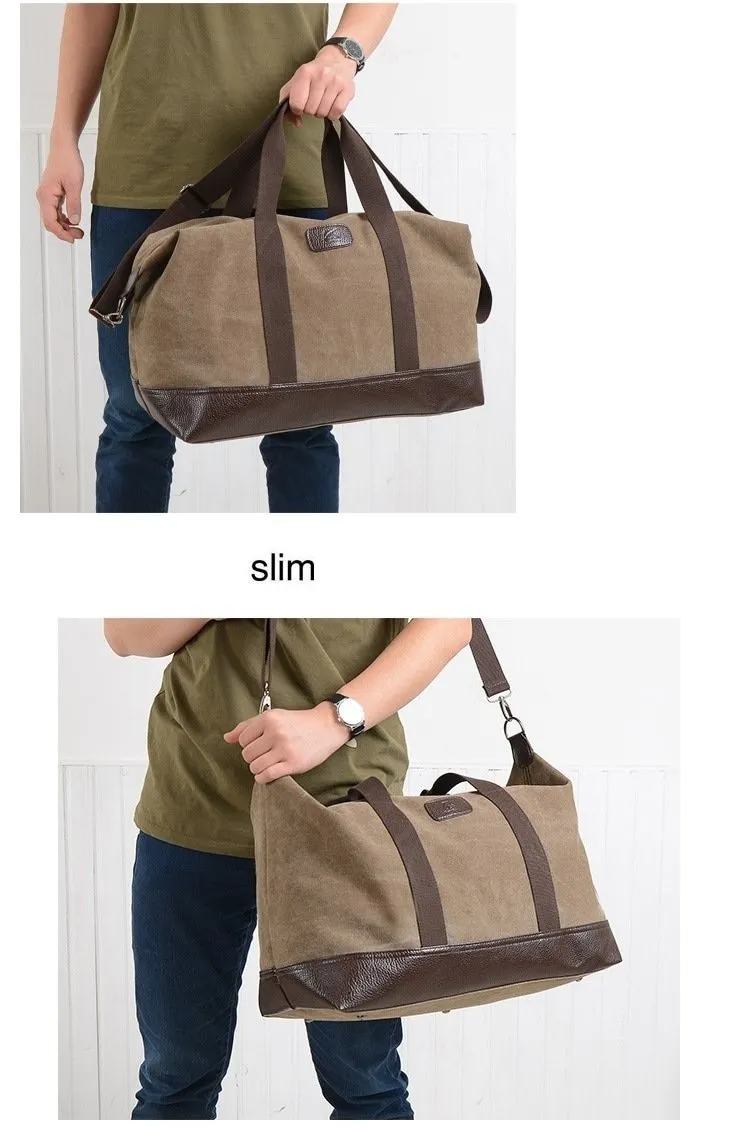 5 Colors Large Capacity Canvas Casual Travel Big Tote Bags for Men