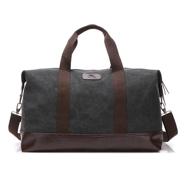 5 Colors Large Capacity Canvas Casual Travel Big Tote Bags for Men