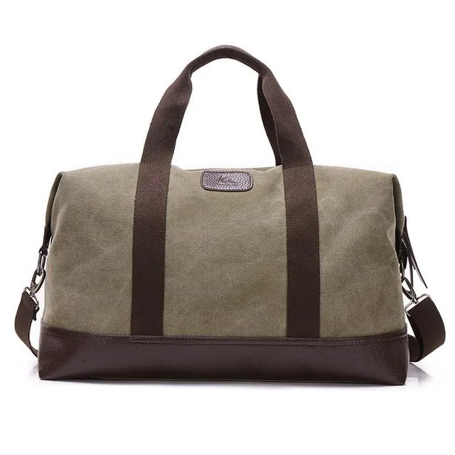5 Colors Large Capacity Canvas Casual Travel Big Tote Bags for Men