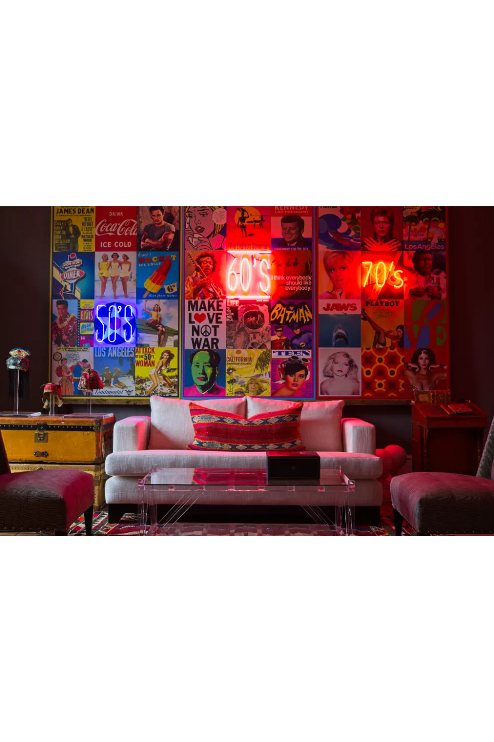 70s Neon Wall Art | Andrew Martin The Seventies