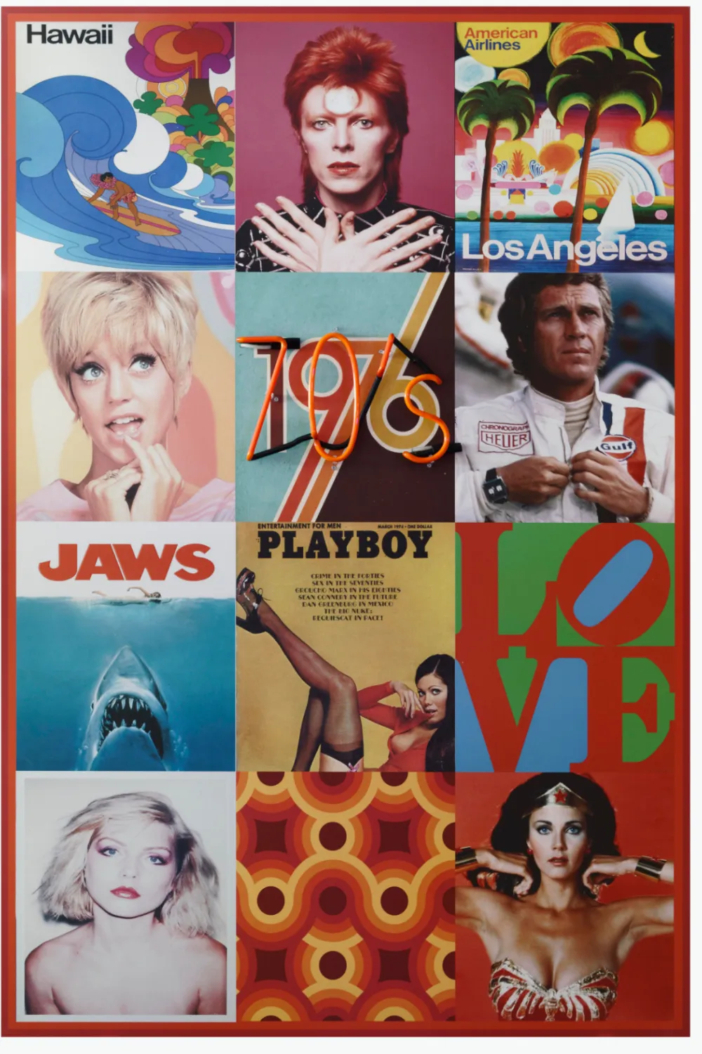 70s Neon Wall Art | Andrew Martin The Seventies
