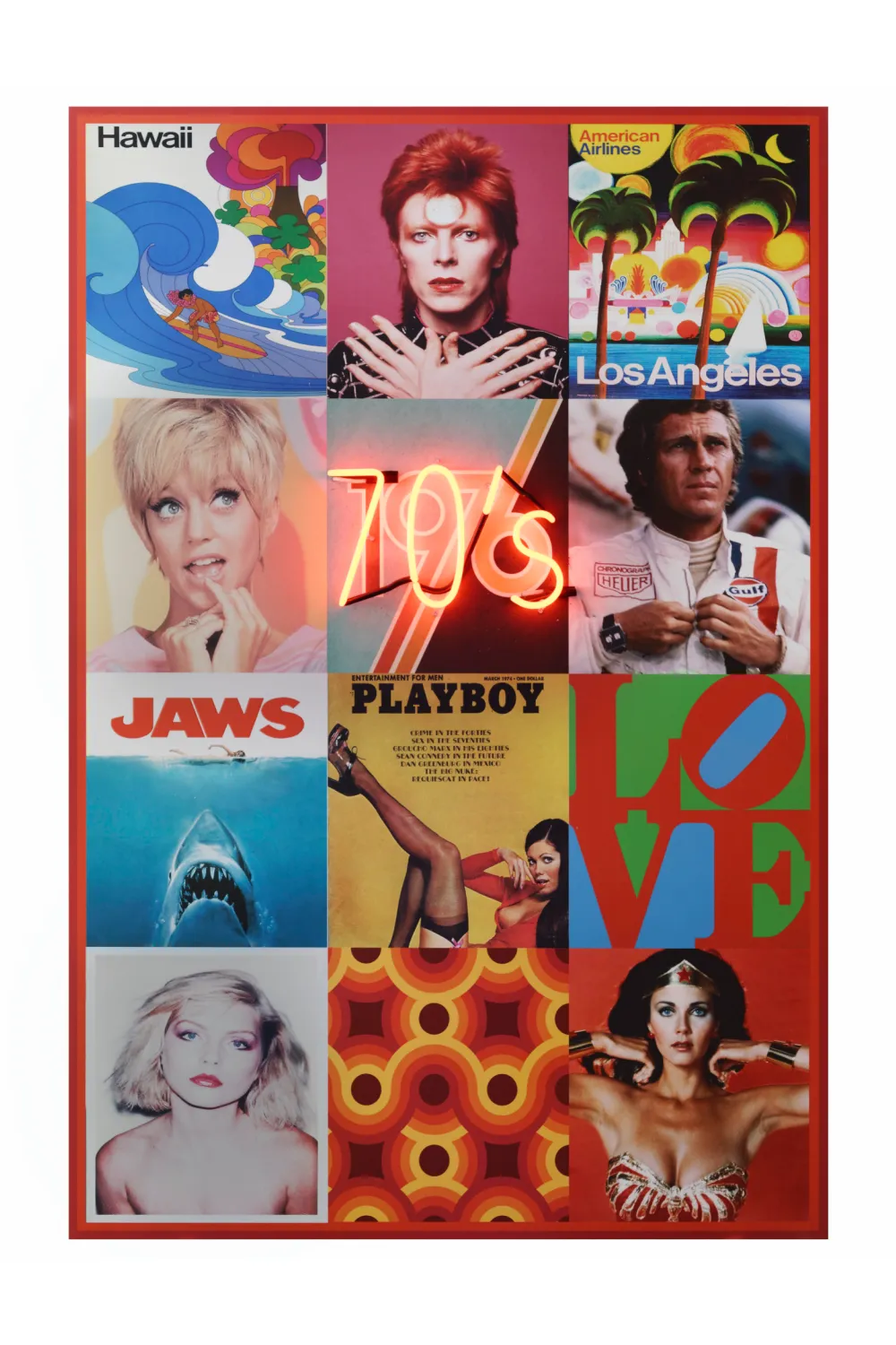 70s Neon Wall Art | Andrew Martin The Seventies