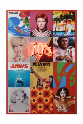 70s Neon Wall Art | Andrew Martin The Seventies