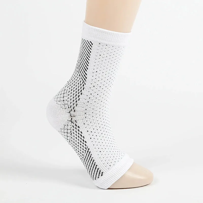 Active Geometric Compression Tube Socks for Men and Women - Breathable Athletic Wear