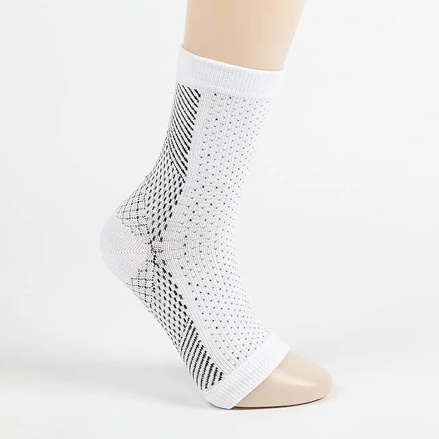 Active Geometric Compression Tube Socks for Men and Women - Breathable Athletic Wear