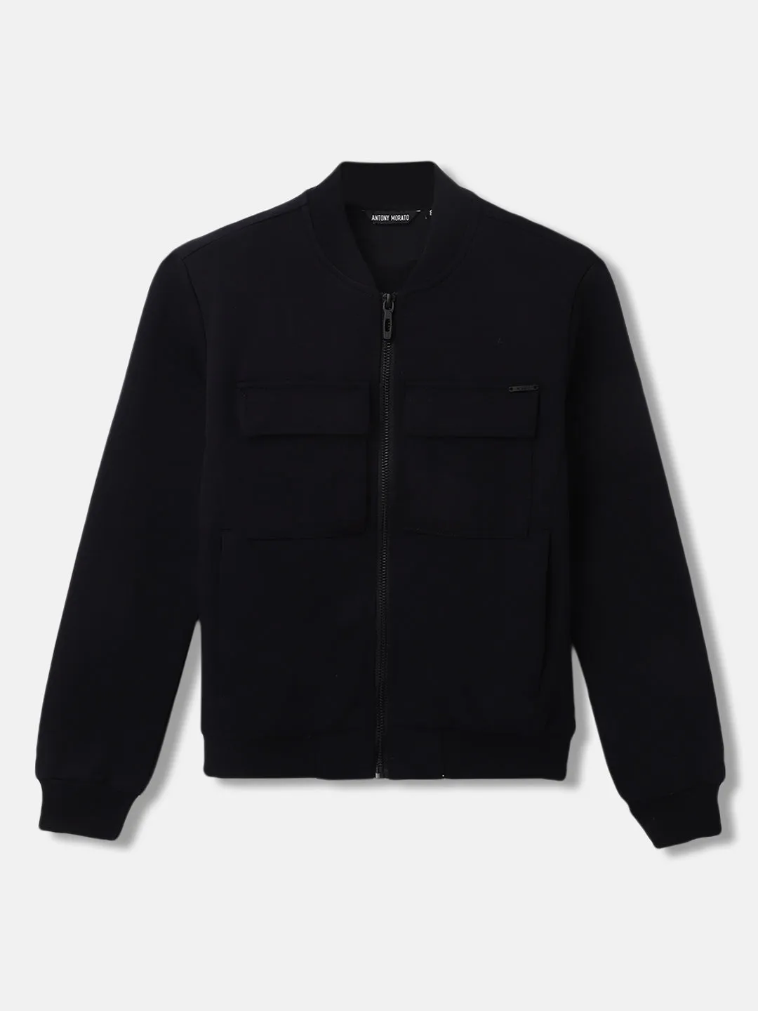Antony Morato Boys Solid Full Sleeves High Neck Sweatshirt