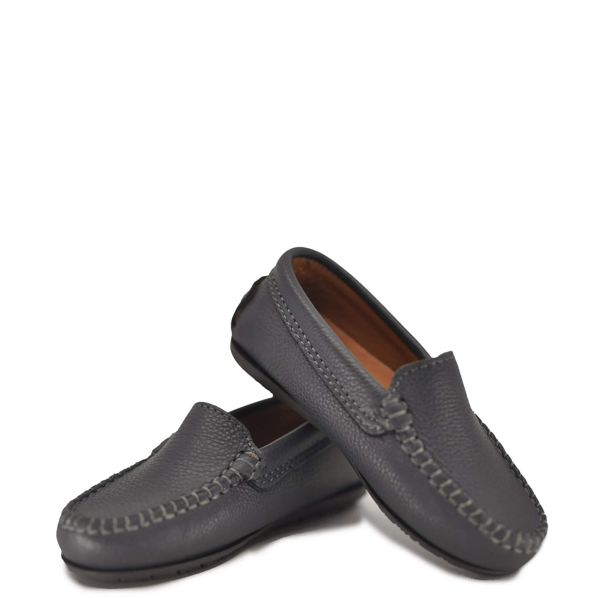 Atlanta Mocassin Gray Grain Loafer