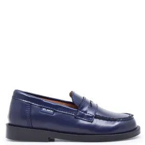 Atlanta Mocassin Navy Shine Penny Loafer