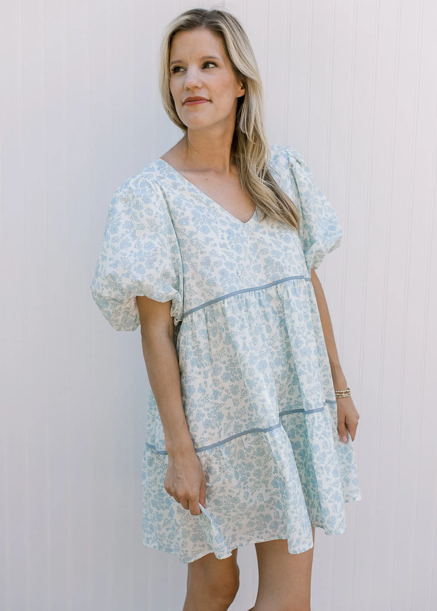 Baby Blues Floral Dress