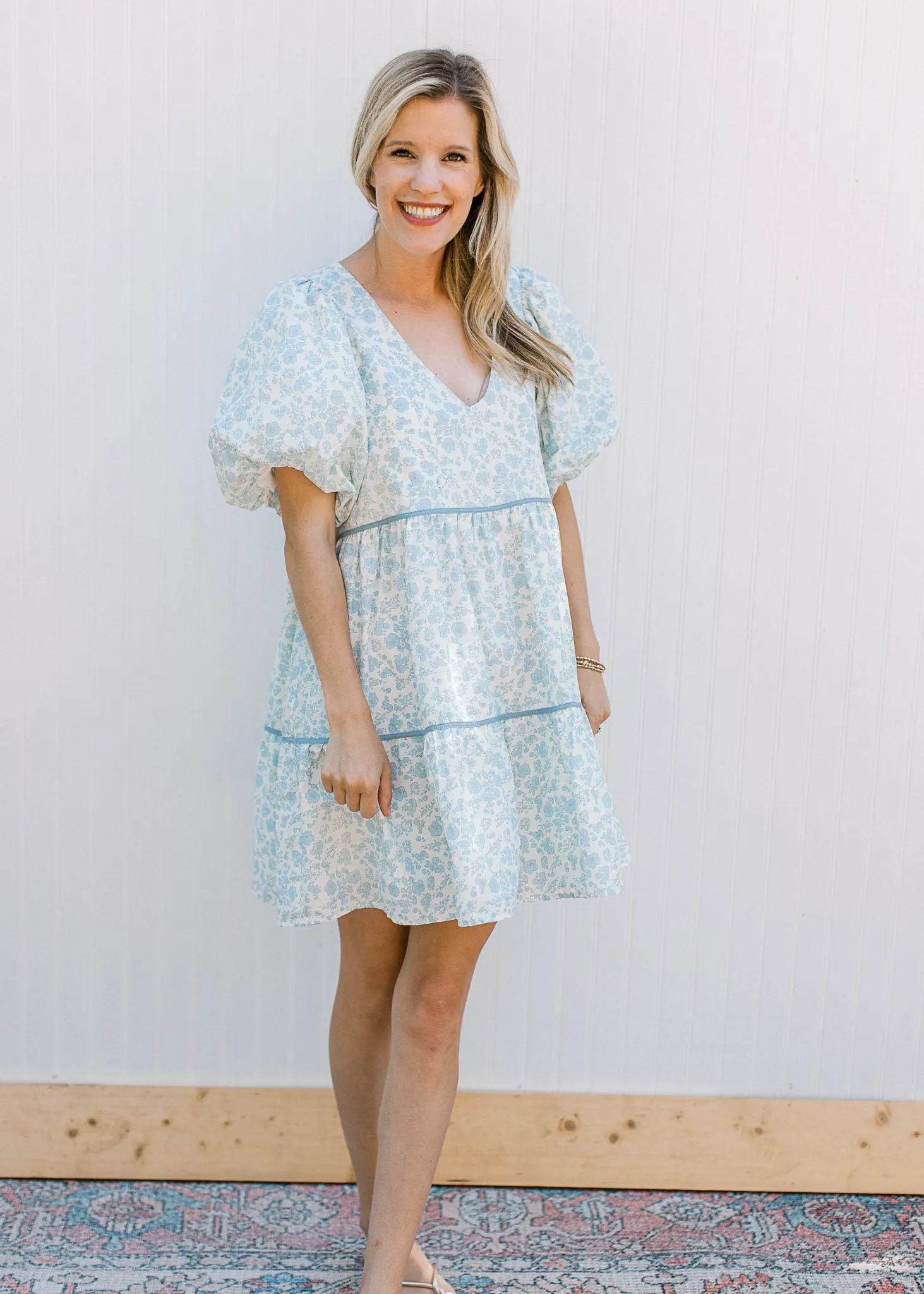 Baby Blues Floral Dress