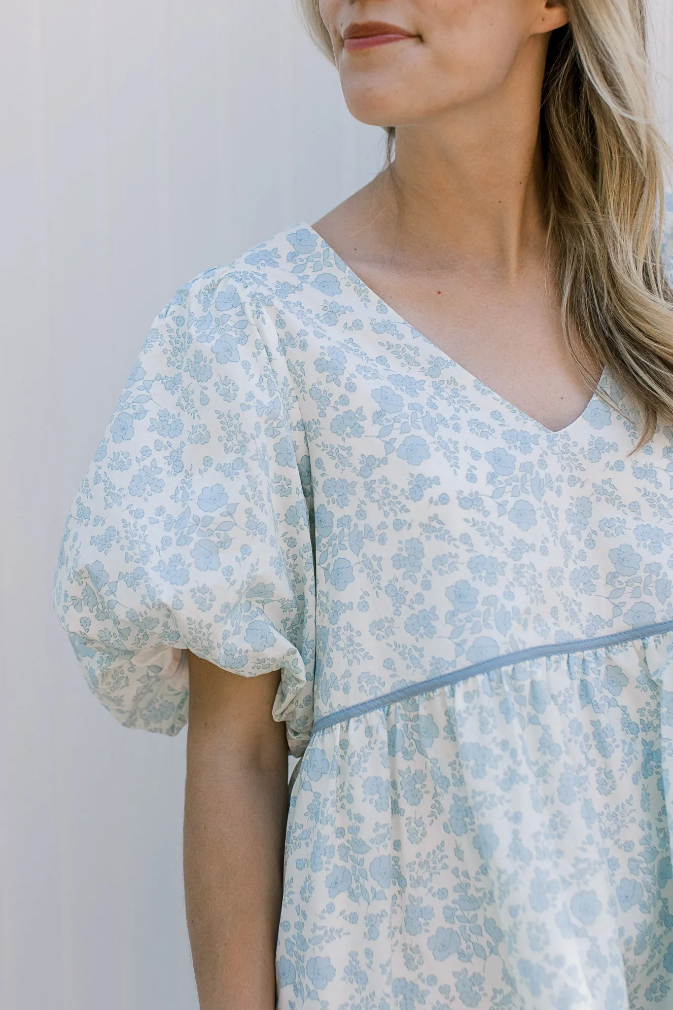 Baby Blues Floral Dress