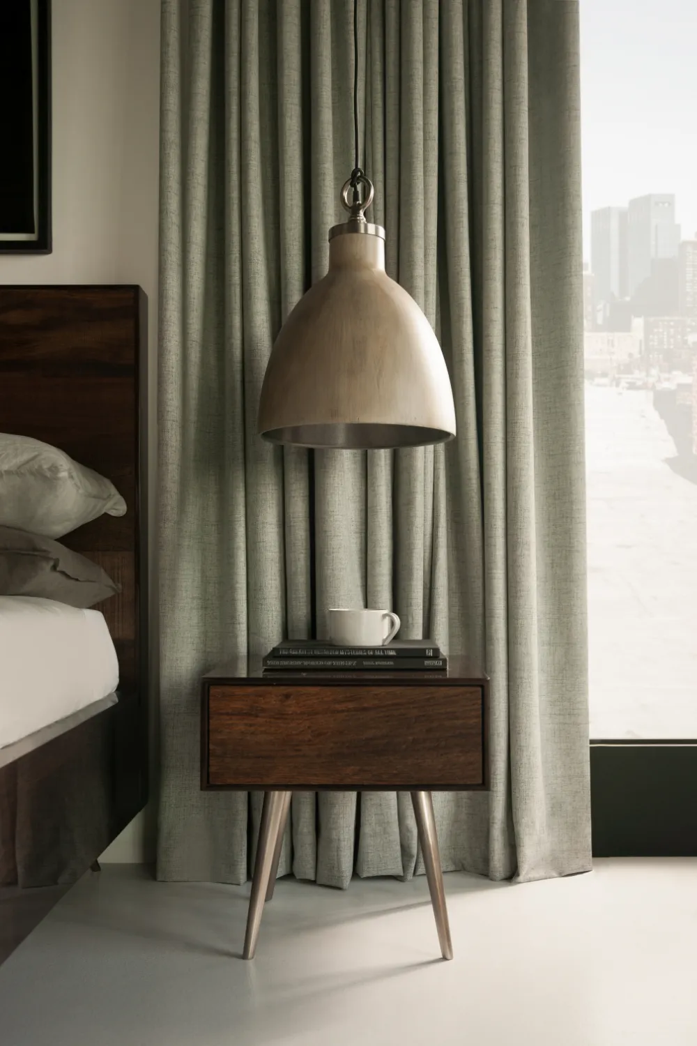 Bell Shaped Driftwood Pendant Light | Andrew Martin Malibu