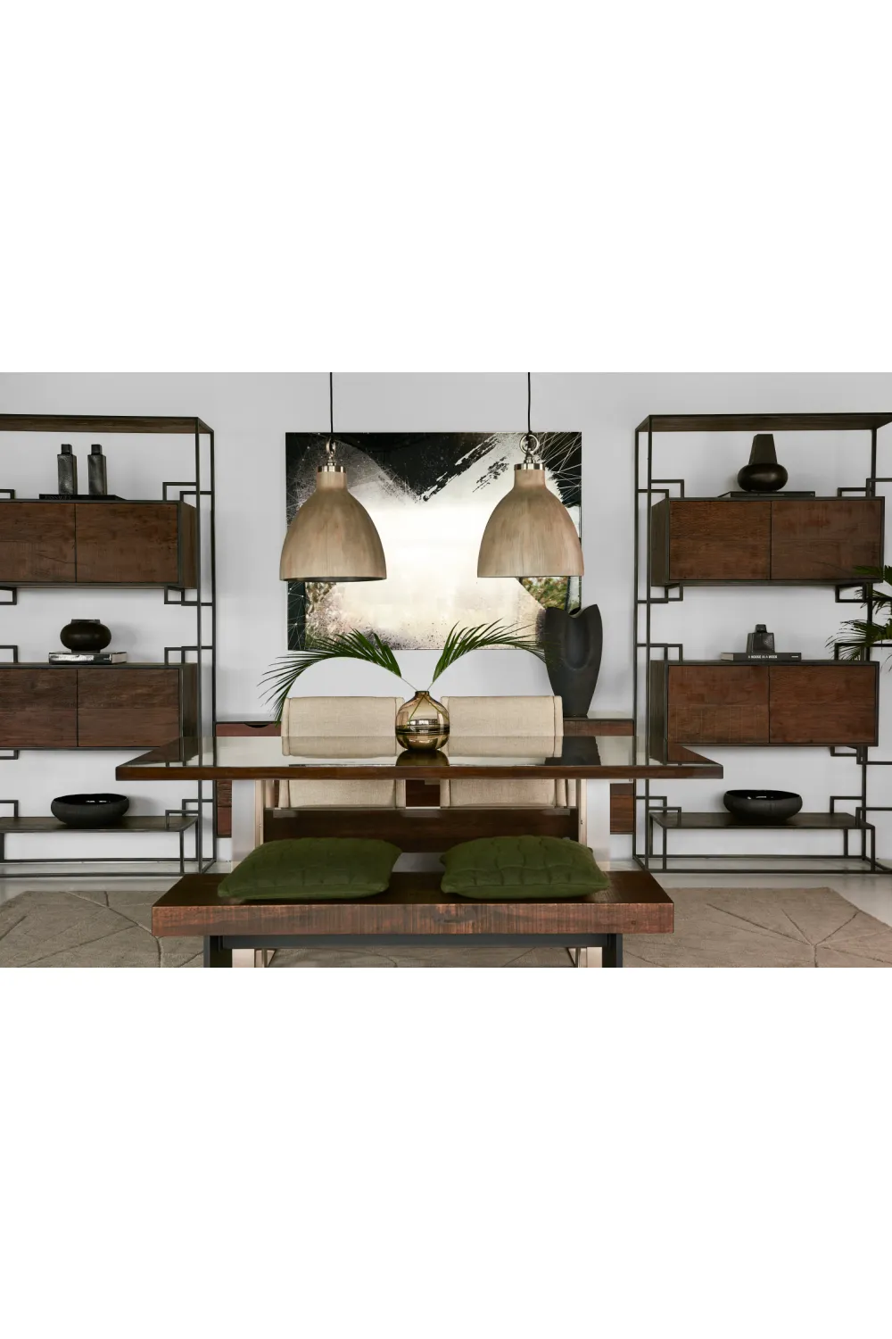 Bell Shaped Driftwood Pendant Light | Andrew Martin Malibu