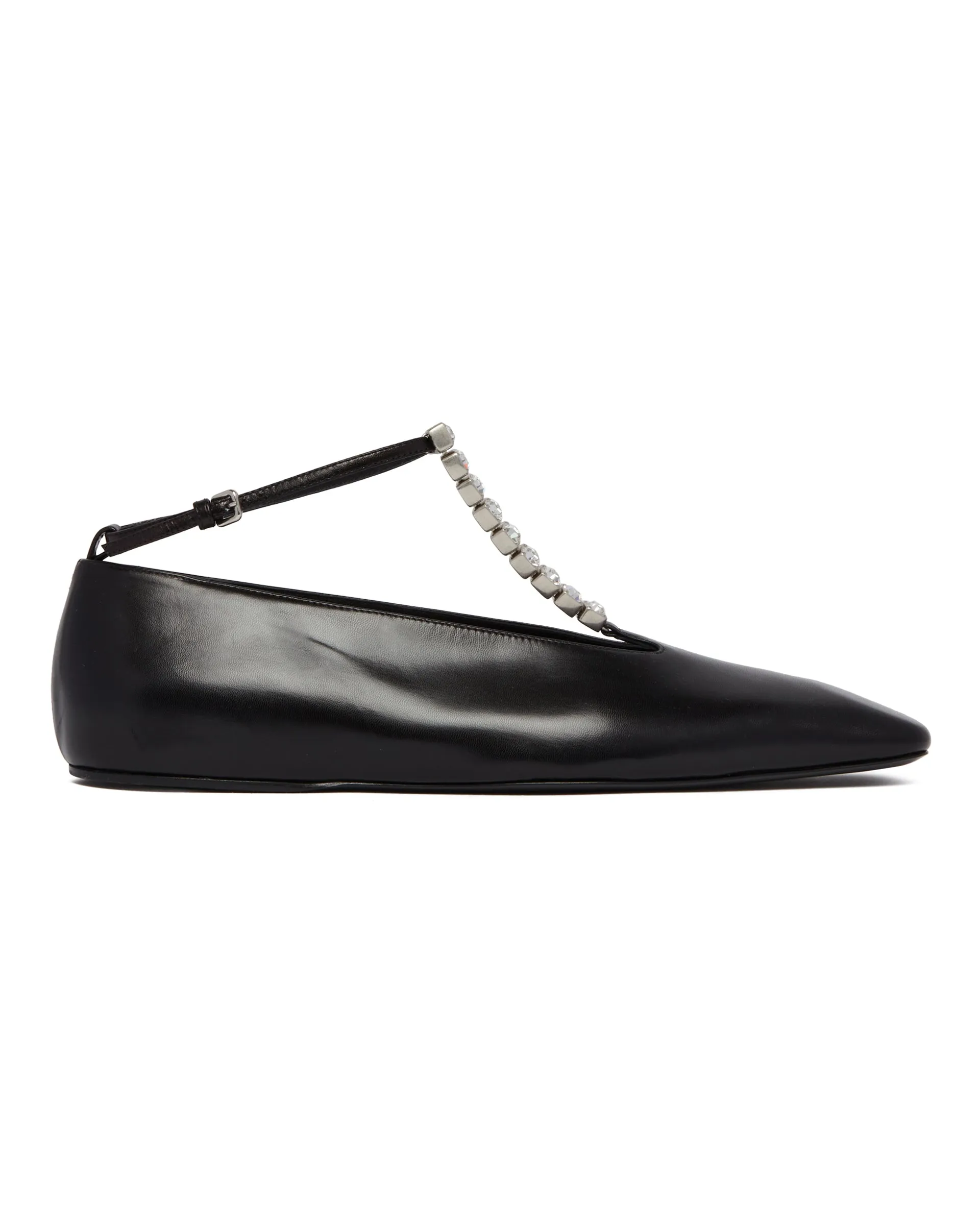 Black Ballerinas With Crystals