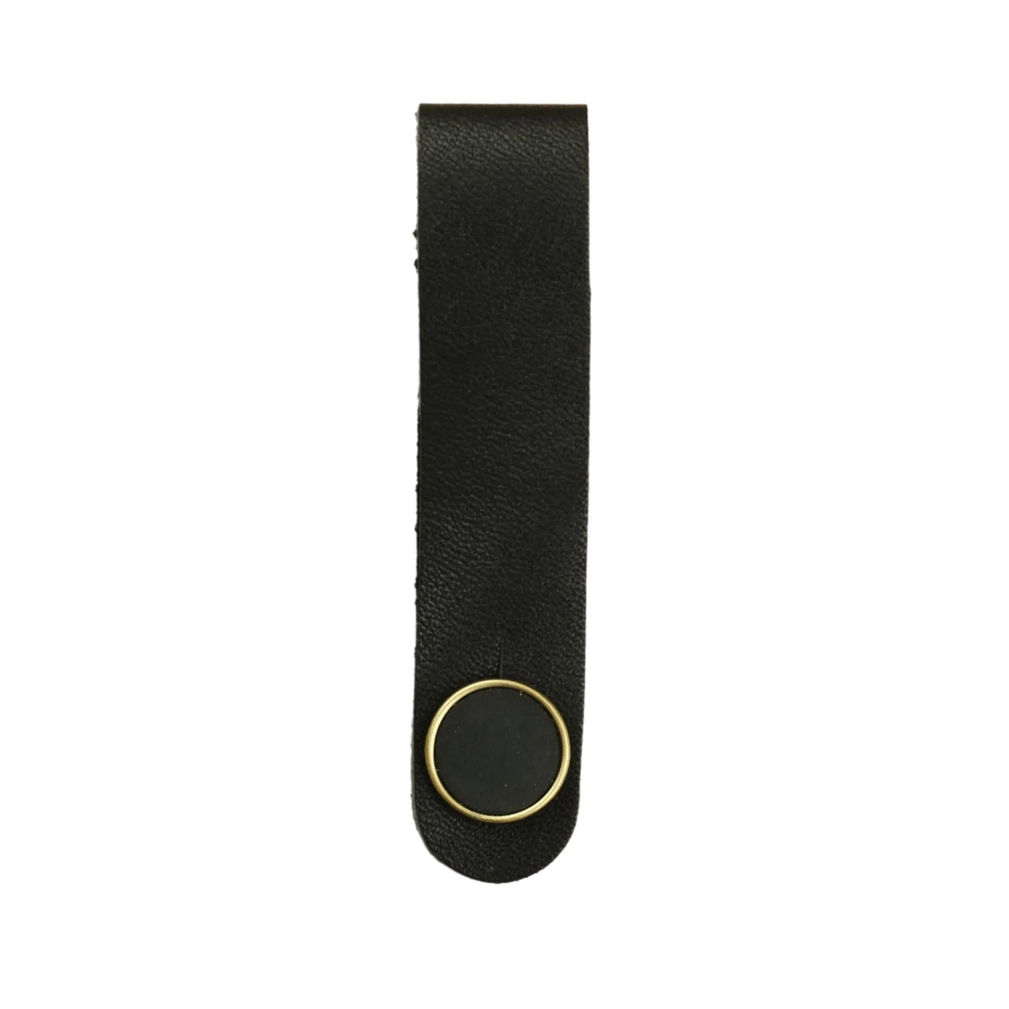 Black Ebony | Leather Strap Tie