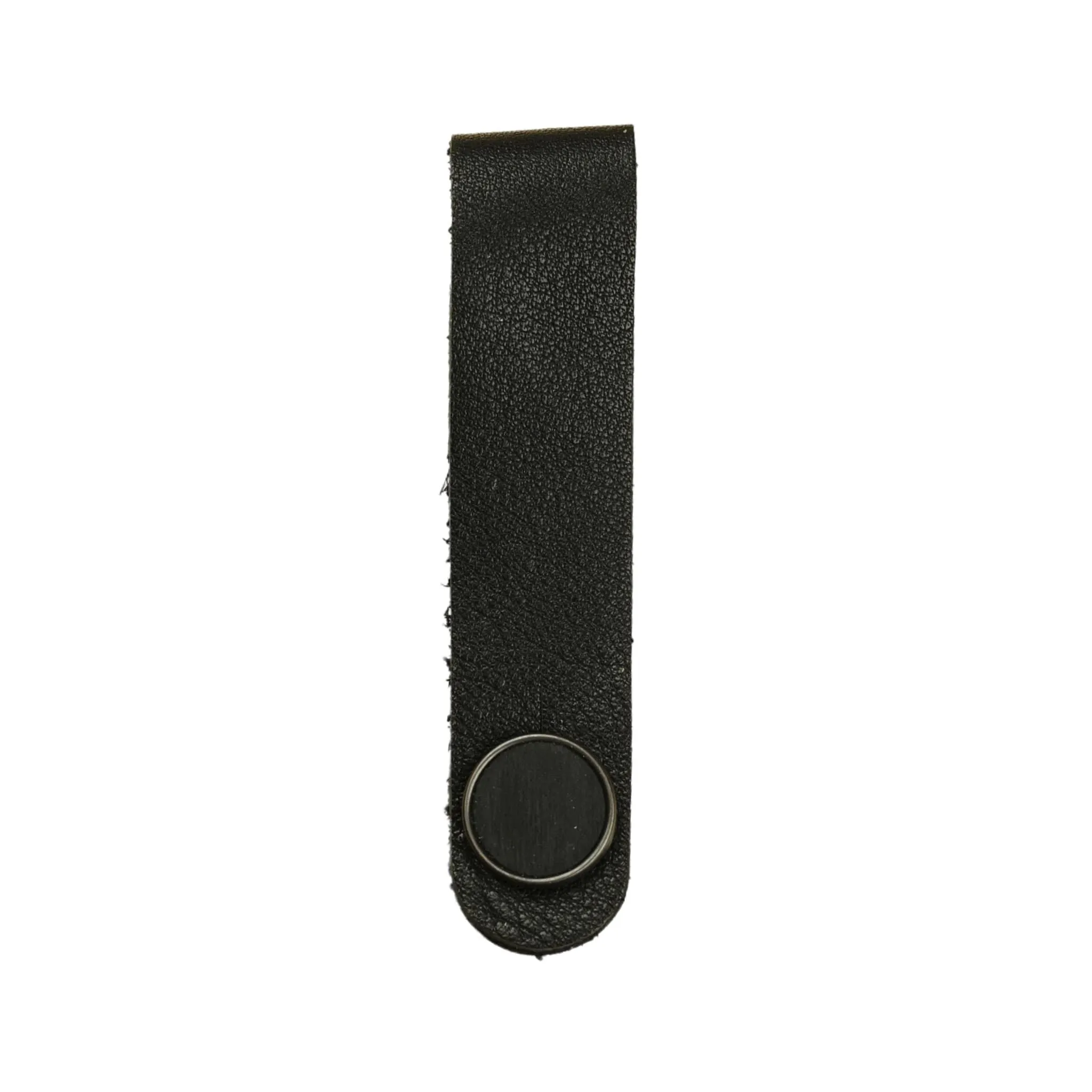Black Ebony | Leather Strap Tie