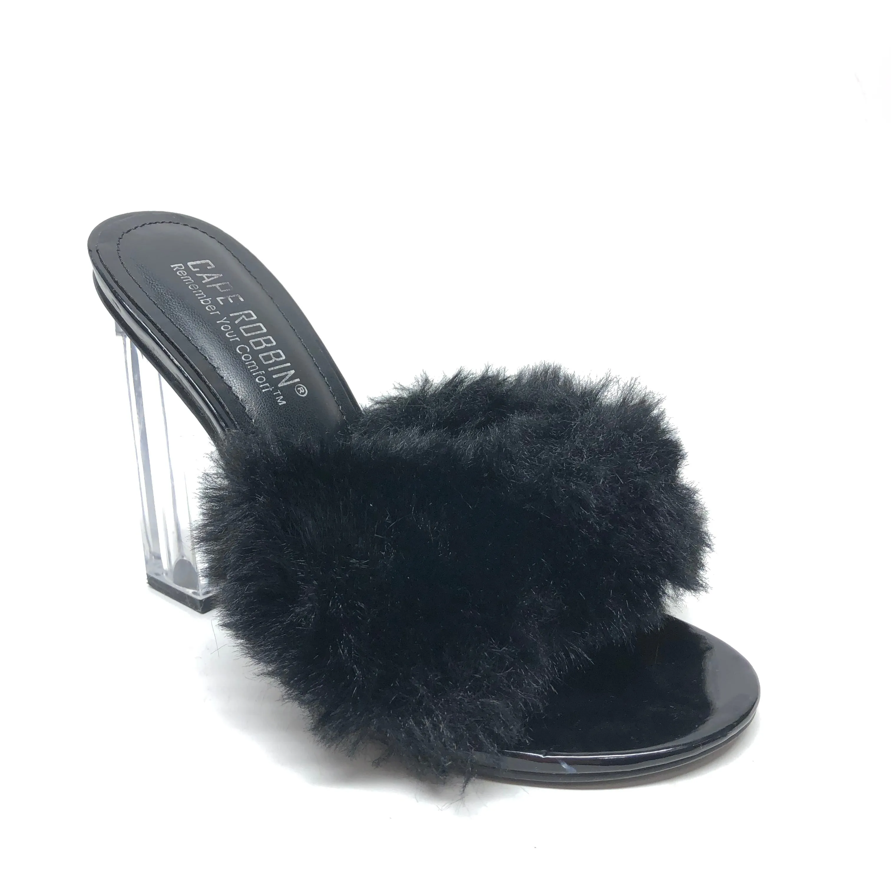 Black Sandals Heels Block Clothes Mentor, Size 6.5