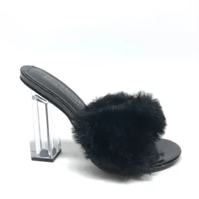 Black Sandals Heels Block Clothes Mentor, Size 6.5