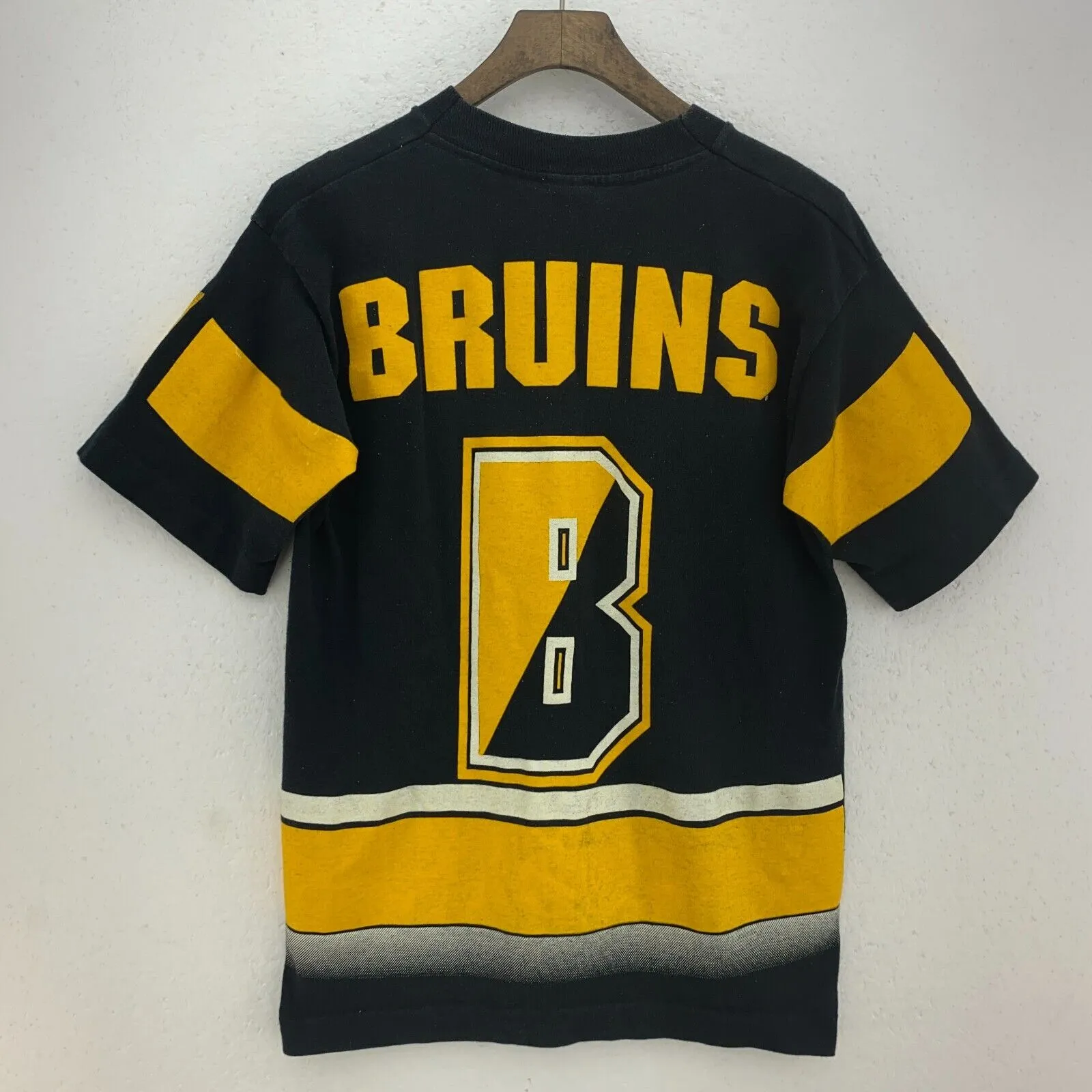 Boston Bruins NHL Salem 1994 Vintage Black T-shirt Size S Single Stitch
