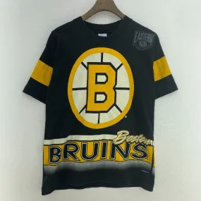 Boston Bruins NHL Salem 1994 Vintage Black T-shirt Size S Single Stitch