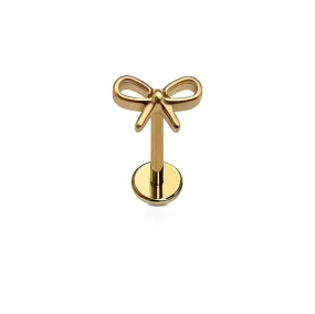 Bow Flat Back Stud