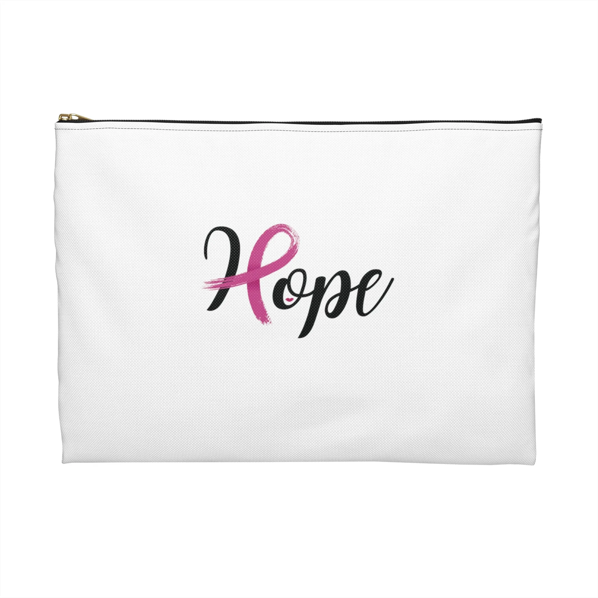 Breast Cancer ~ Hope Cosmetic Bag only at Bling & Bloom's Boutique | Pink Ribbon Accessory Pouch | Tote Bag Add-on