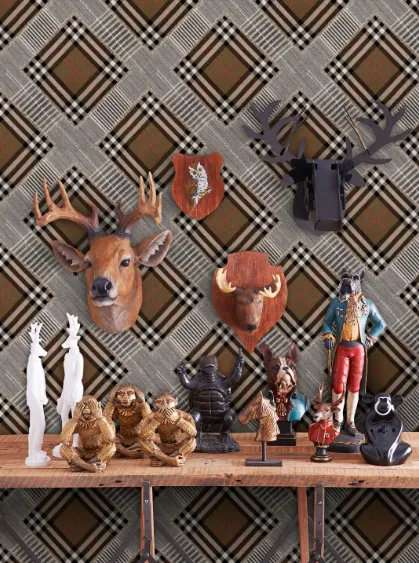 Checkered Patchwork Wallpaper