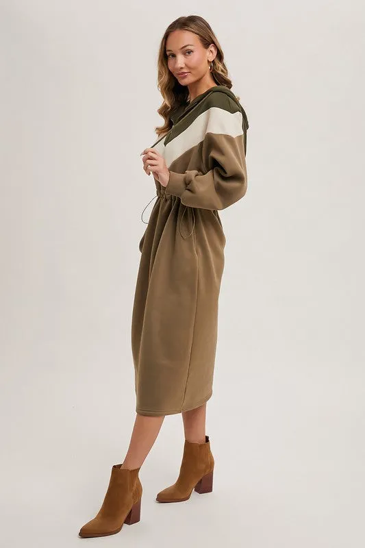Chevron Hoodie Dress