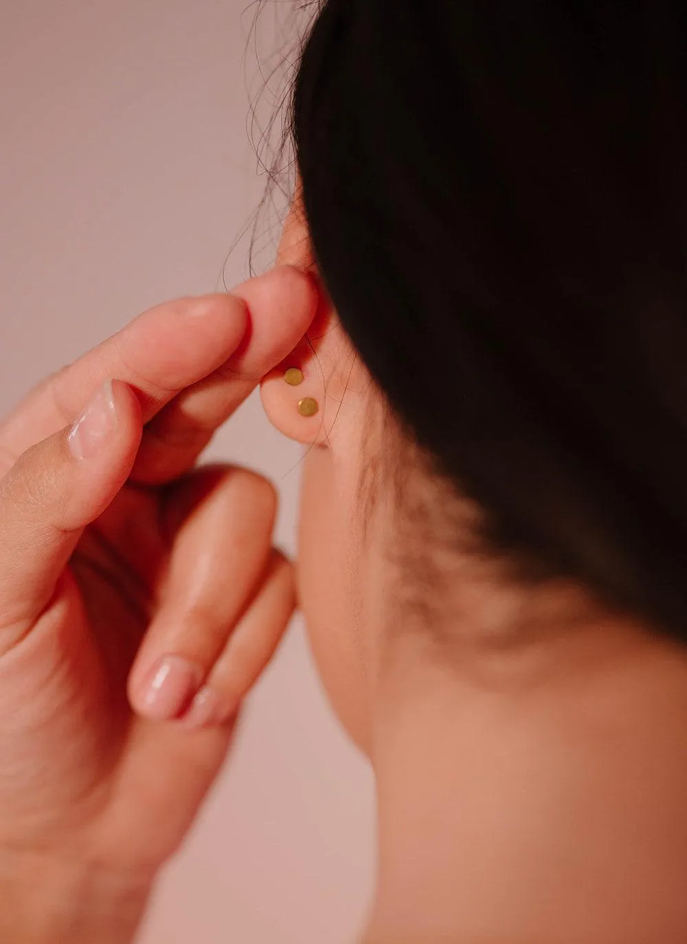 Cupid's Arrow Flat Back Stud