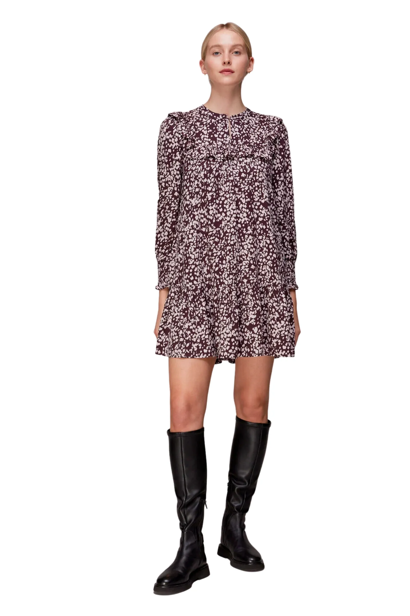 Dashed Animal Flippy Dress