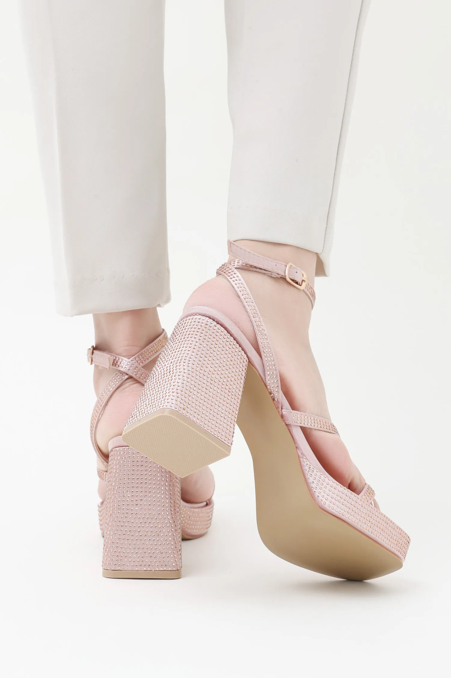 ELEGANZA AURA HEELS-CHAMPAGNE