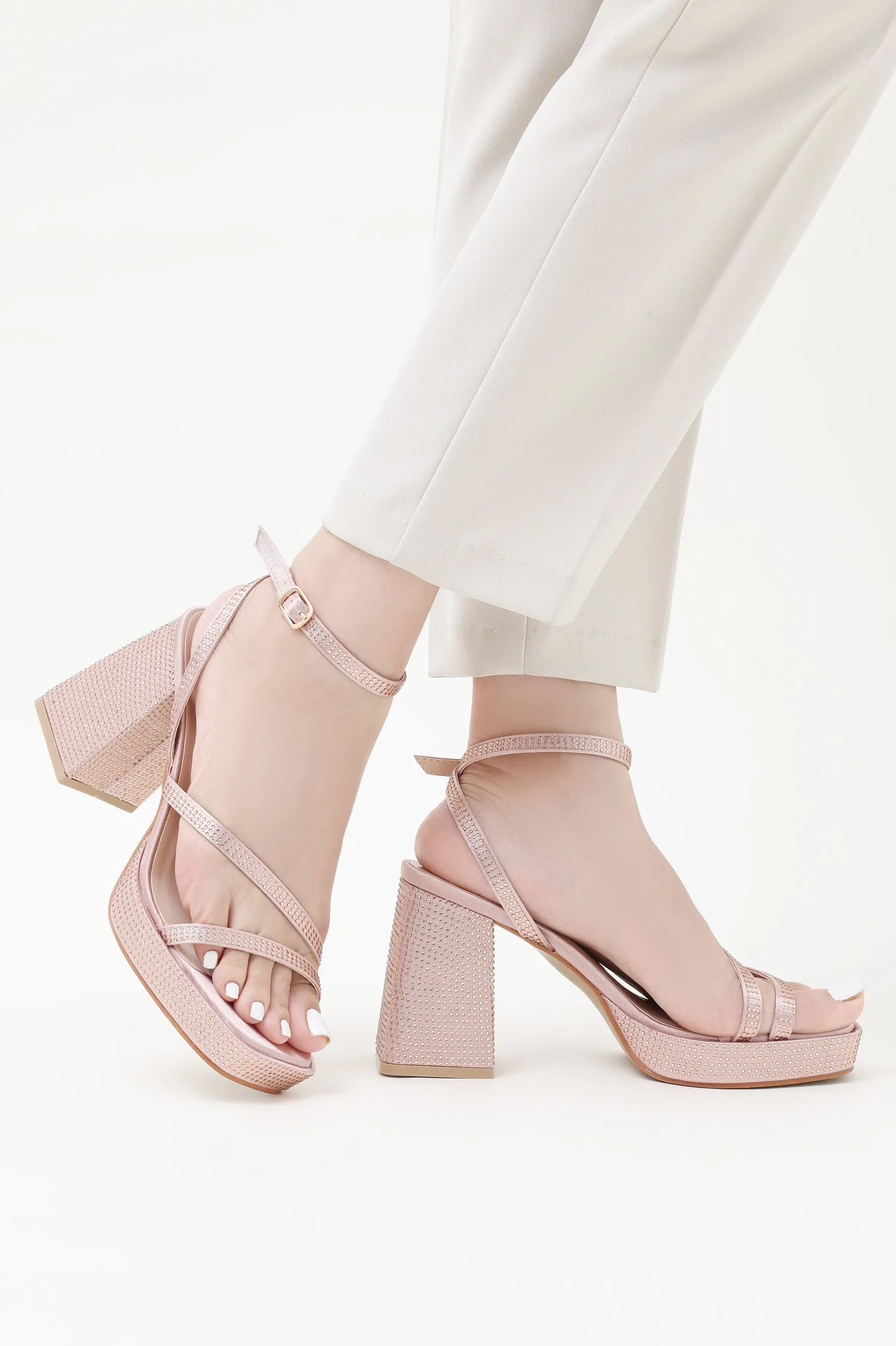 ELEGANZA AURA HEELS-CHAMPAGNE