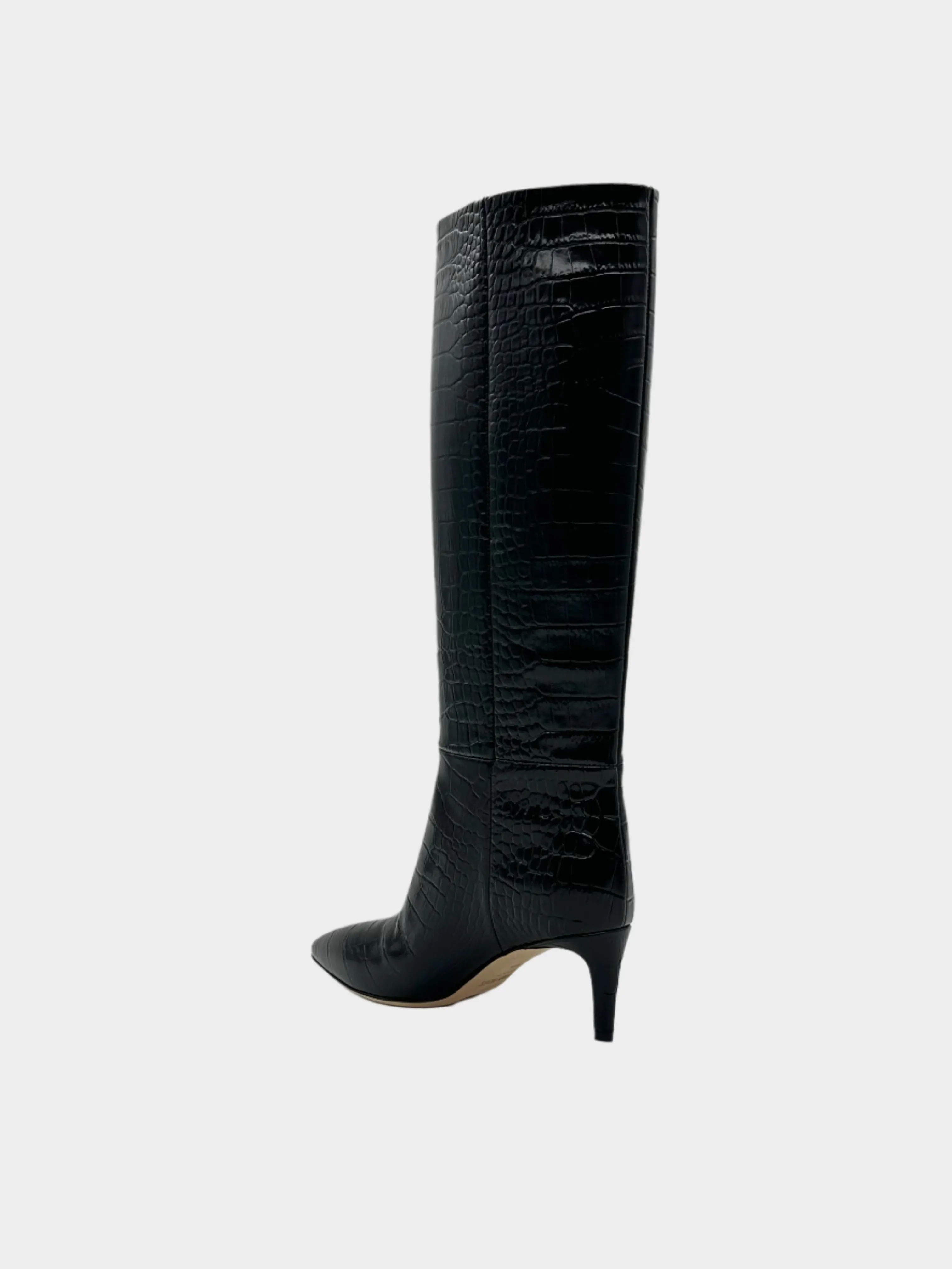 Embossed Croco Stiletto Boots