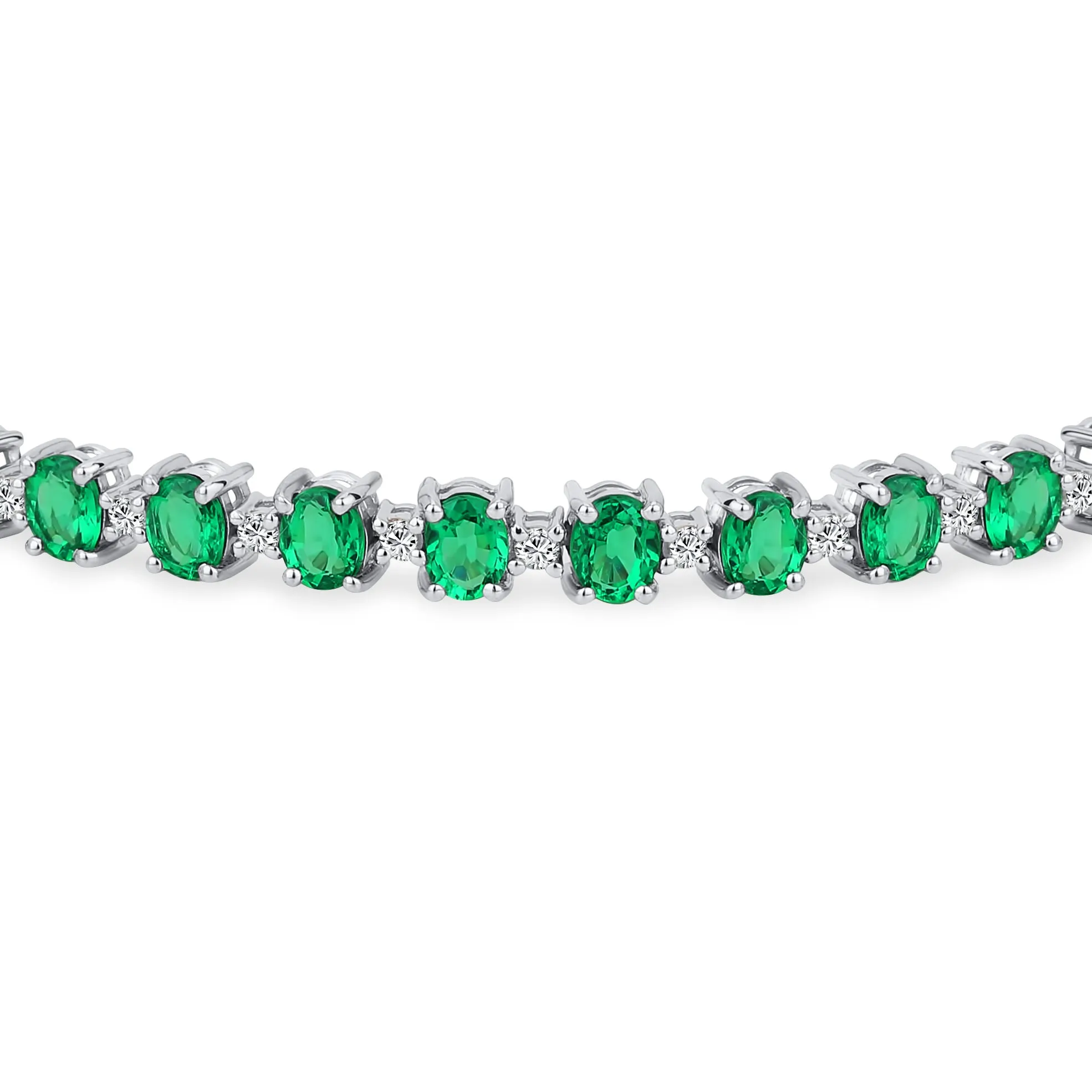 Gemstone Garnet Sapphire Amethyst Opal Tennis Bracelet Sterling Silver 7-7.5"