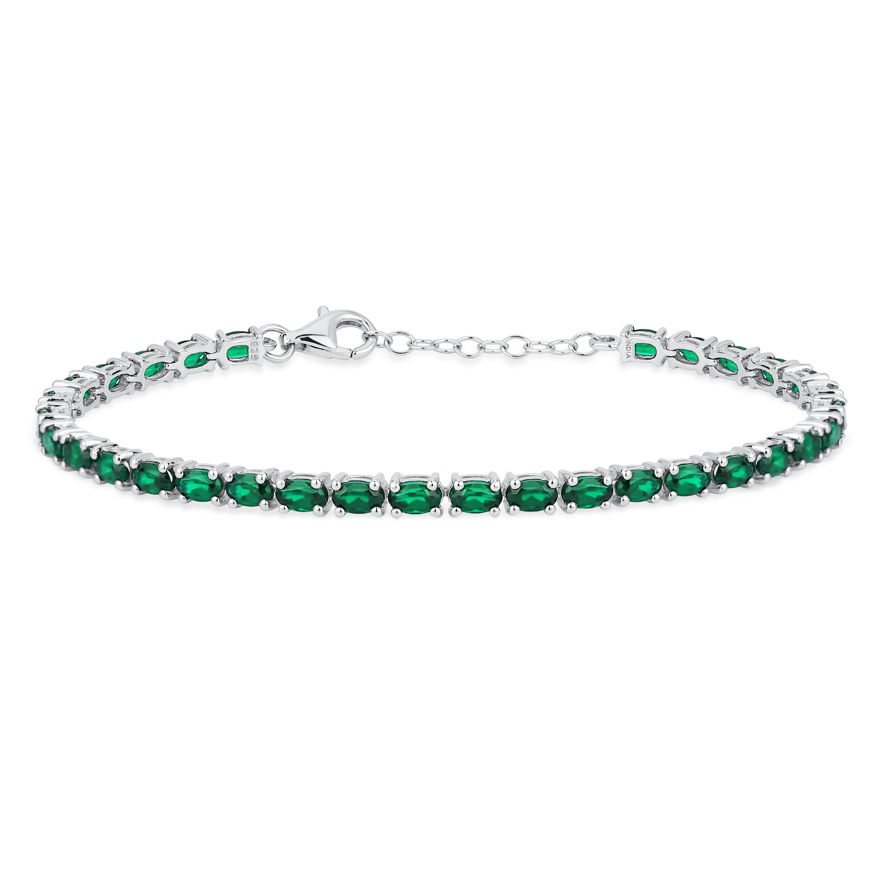 Gemstone Garnet Sapphire Amethyst Opal Tennis Bracelet Sterling Silver 7-7.5"