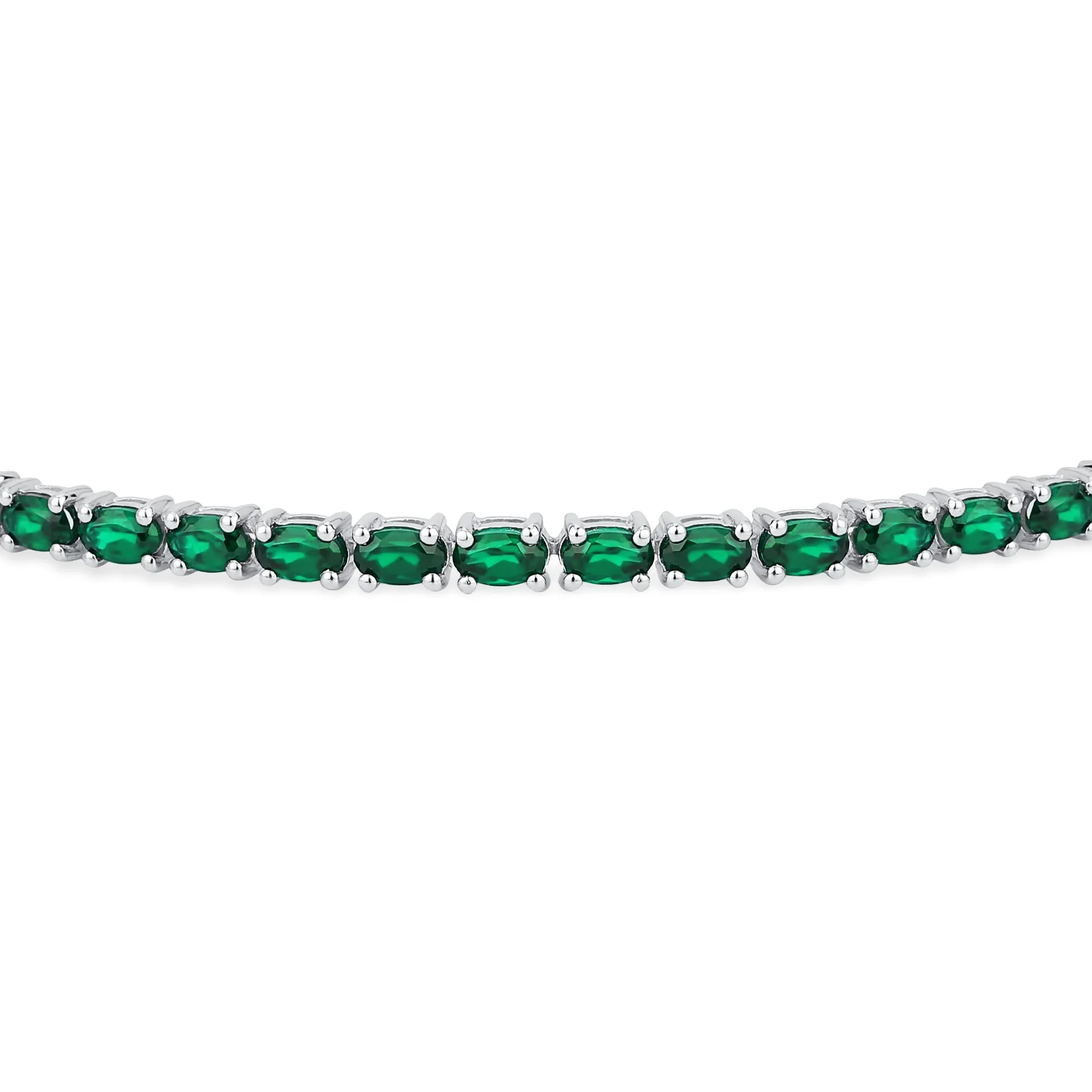Gemstone Garnet Sapphire Amethyst Opal Tennis Bracelet Sterling Silver 7-7.5"