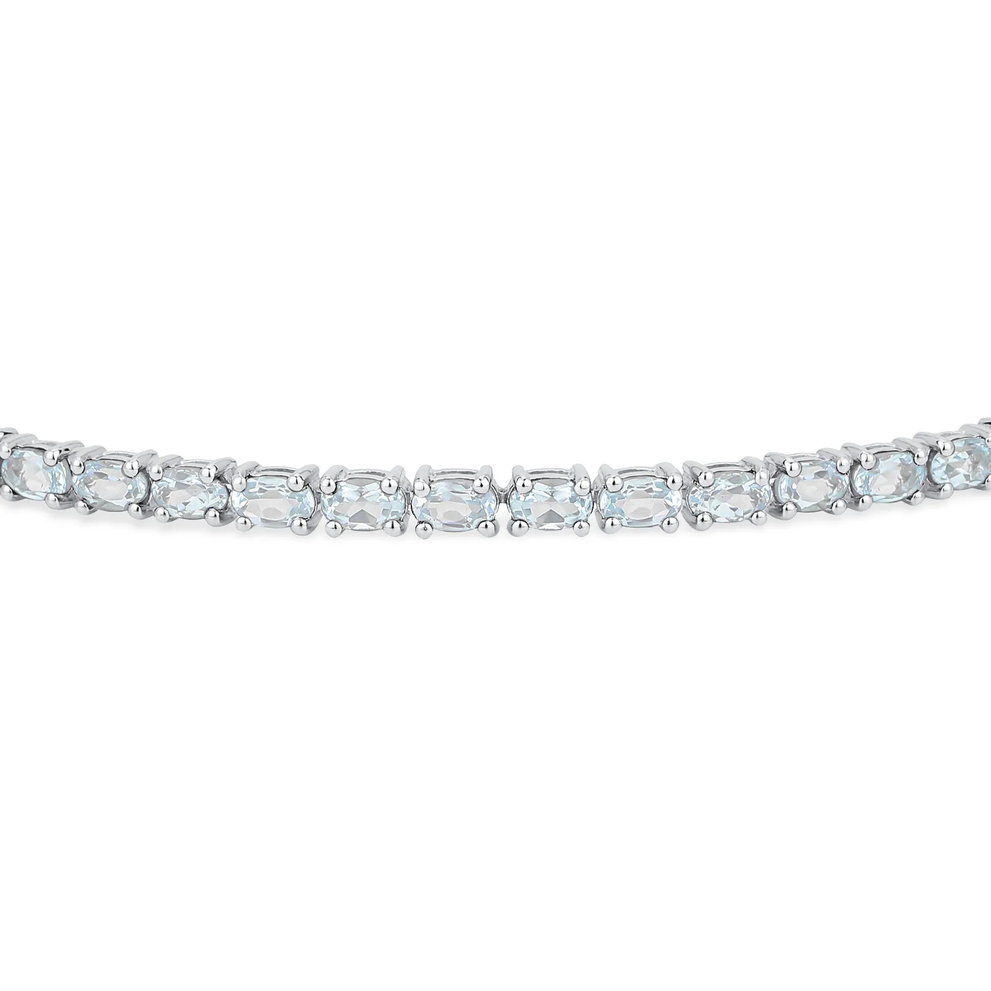 Gemstone Garnet Sapphire Amethyst Opal Tennis Bracelet Sterling Silver 7-7.5"