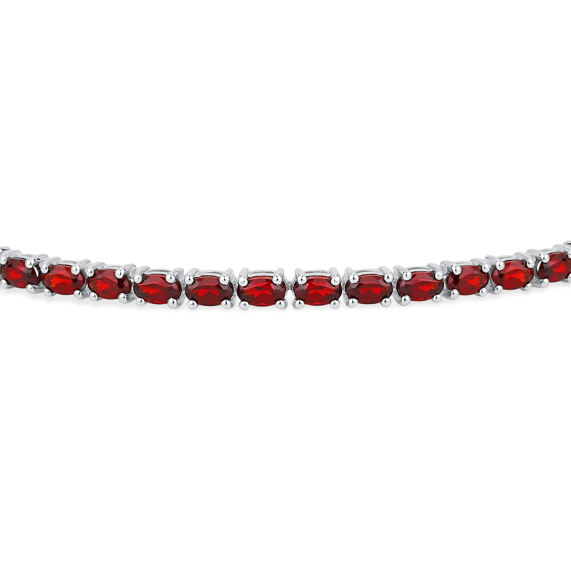 Gemstone Garnet Sapphire Amethyst Opal Tennis Bracelet Sterling Silver 7-7.5"