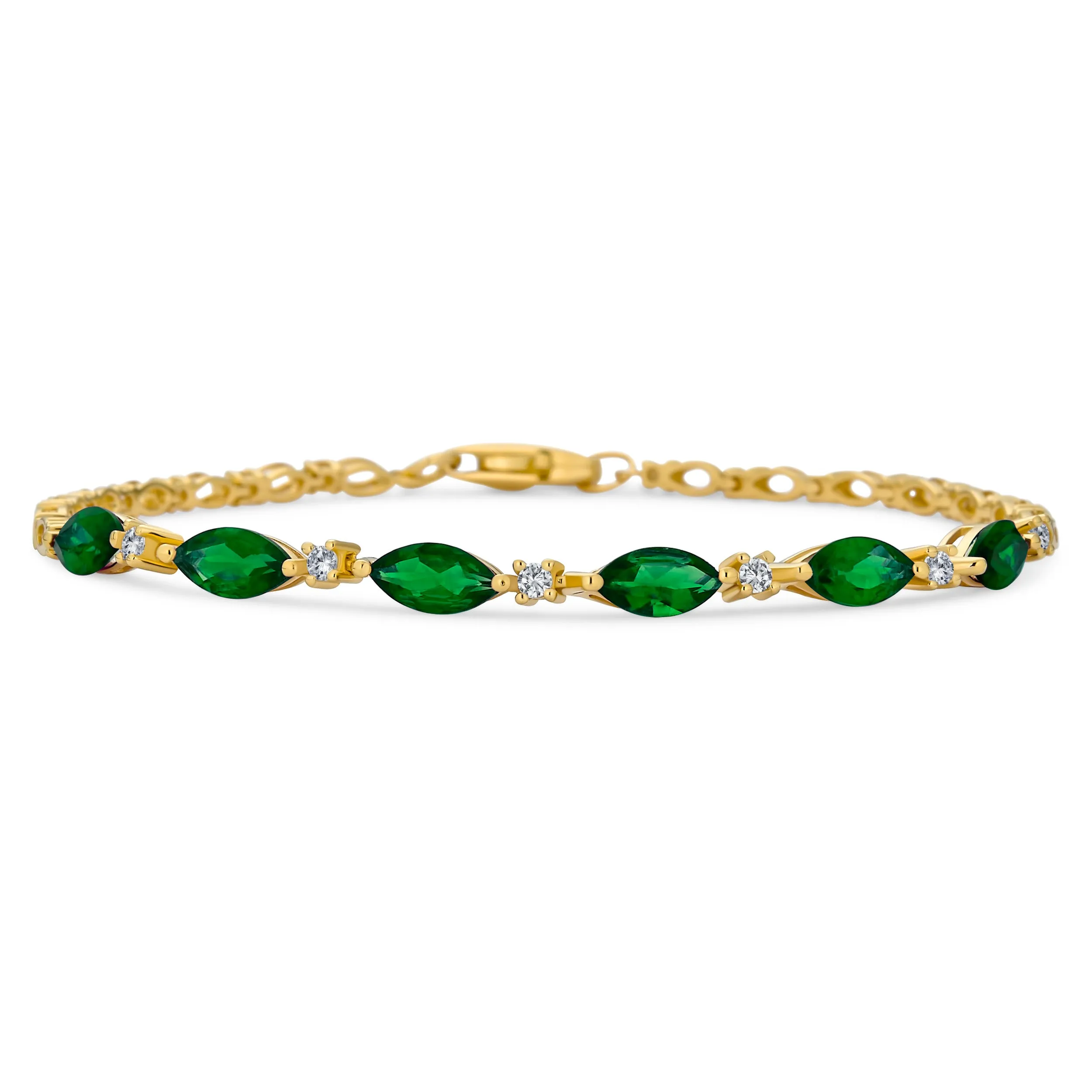 Gemstone Garnet Sapphire Amethyst Opal Tennis Bracelet Sterling Silver 7-7.5"