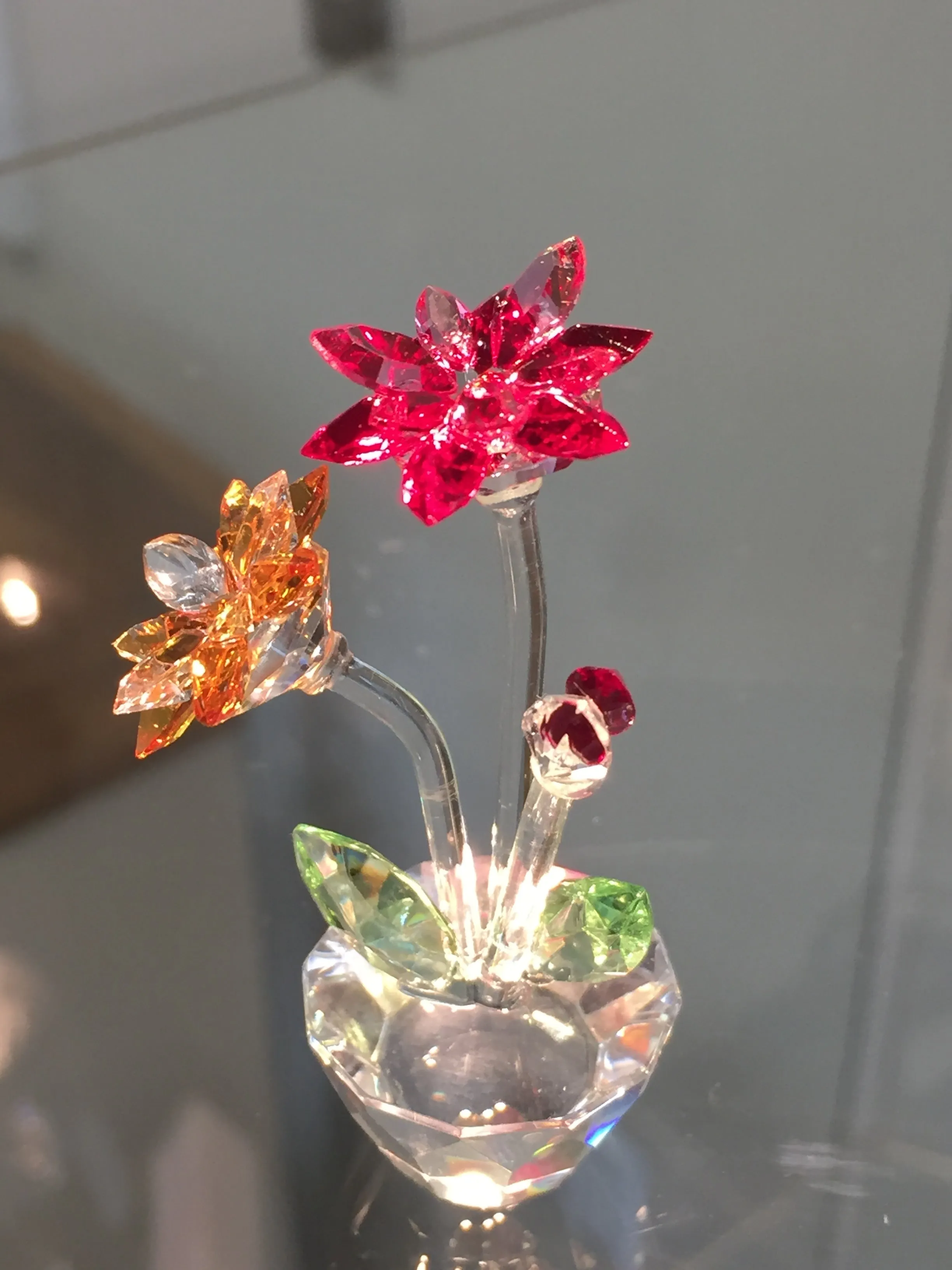 Gerbera Daisy Crystal Figurine