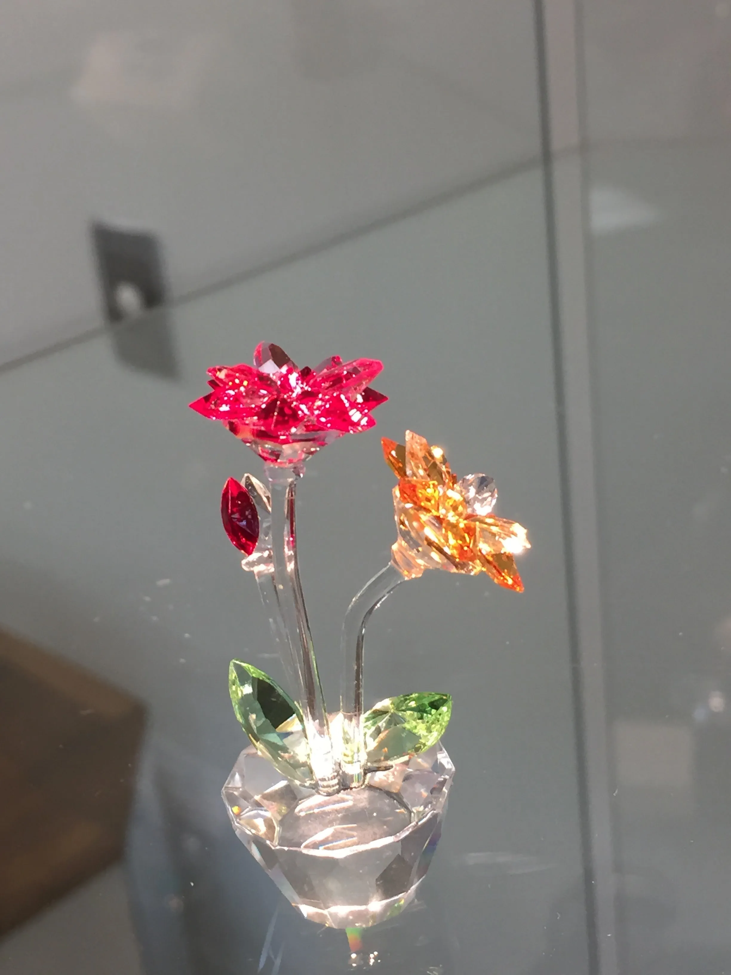 Gerbera Daisy Crystal Figurine
