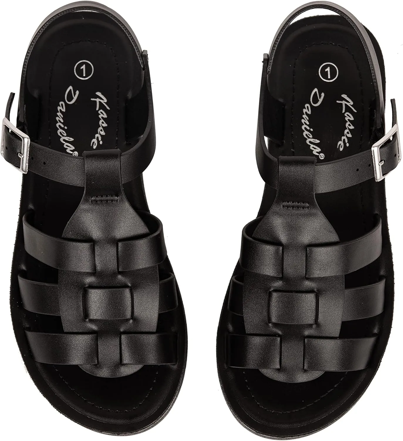 Girls Sandals Open Toe Sandal Fisherman Buckle Ankle Strap Platform Martin-2