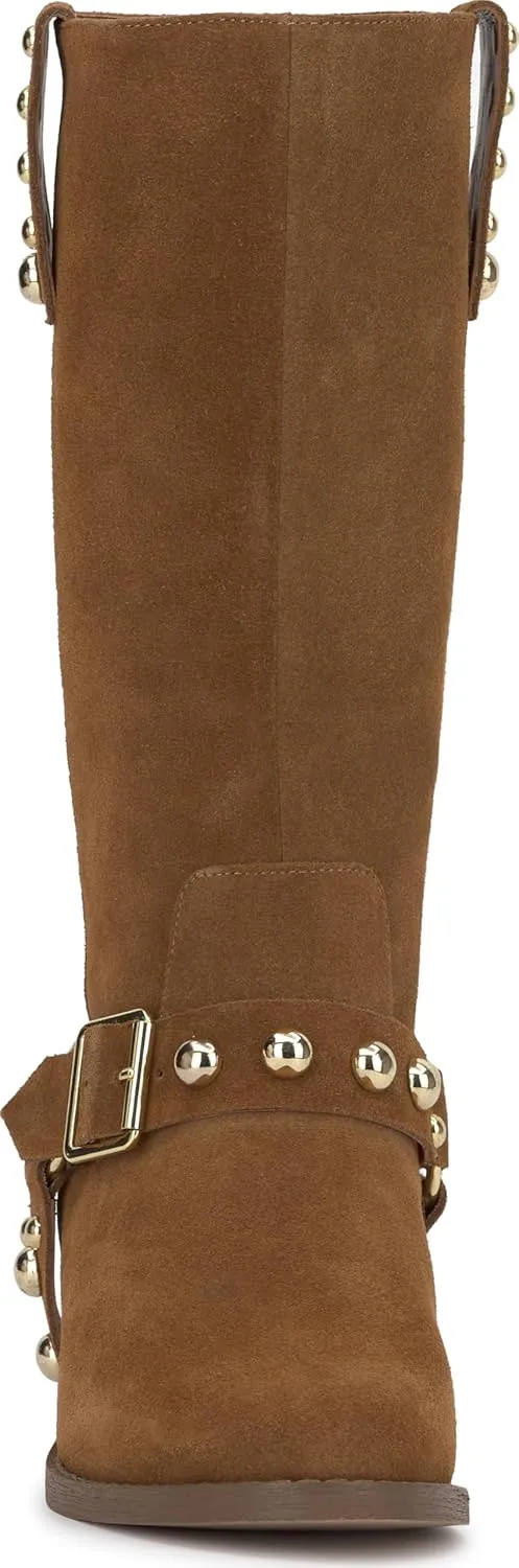 Jessica Simpson Womens Milley Studded Wedge Boots