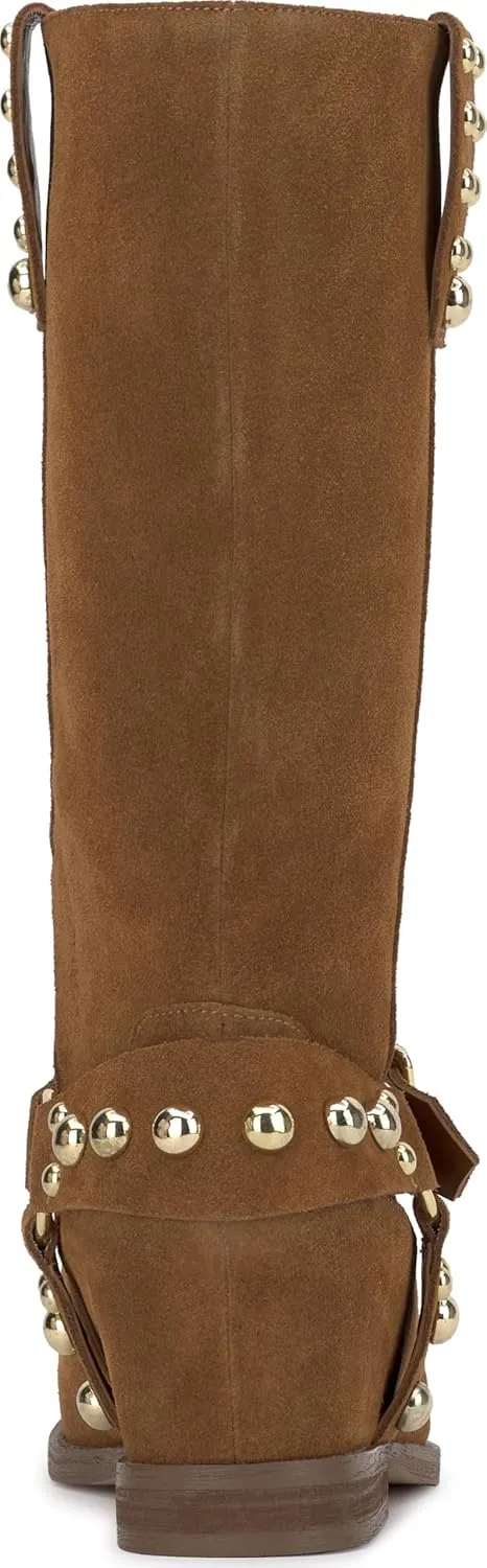 Jessica Simpson Womens Milley Studded Wedge Boots
