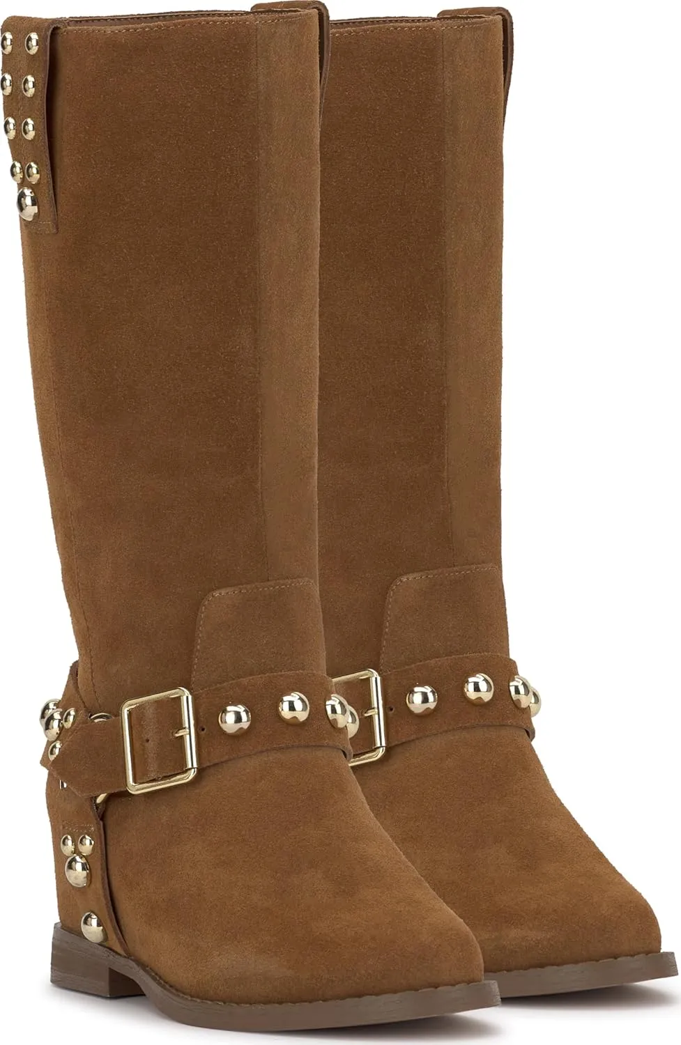Jessica Simpson Womens Milley Studded Wedge Boots