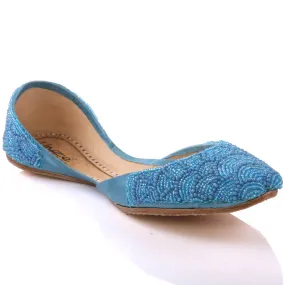 Ladies ‘Ella’ Embellished Leather Indian Pumps